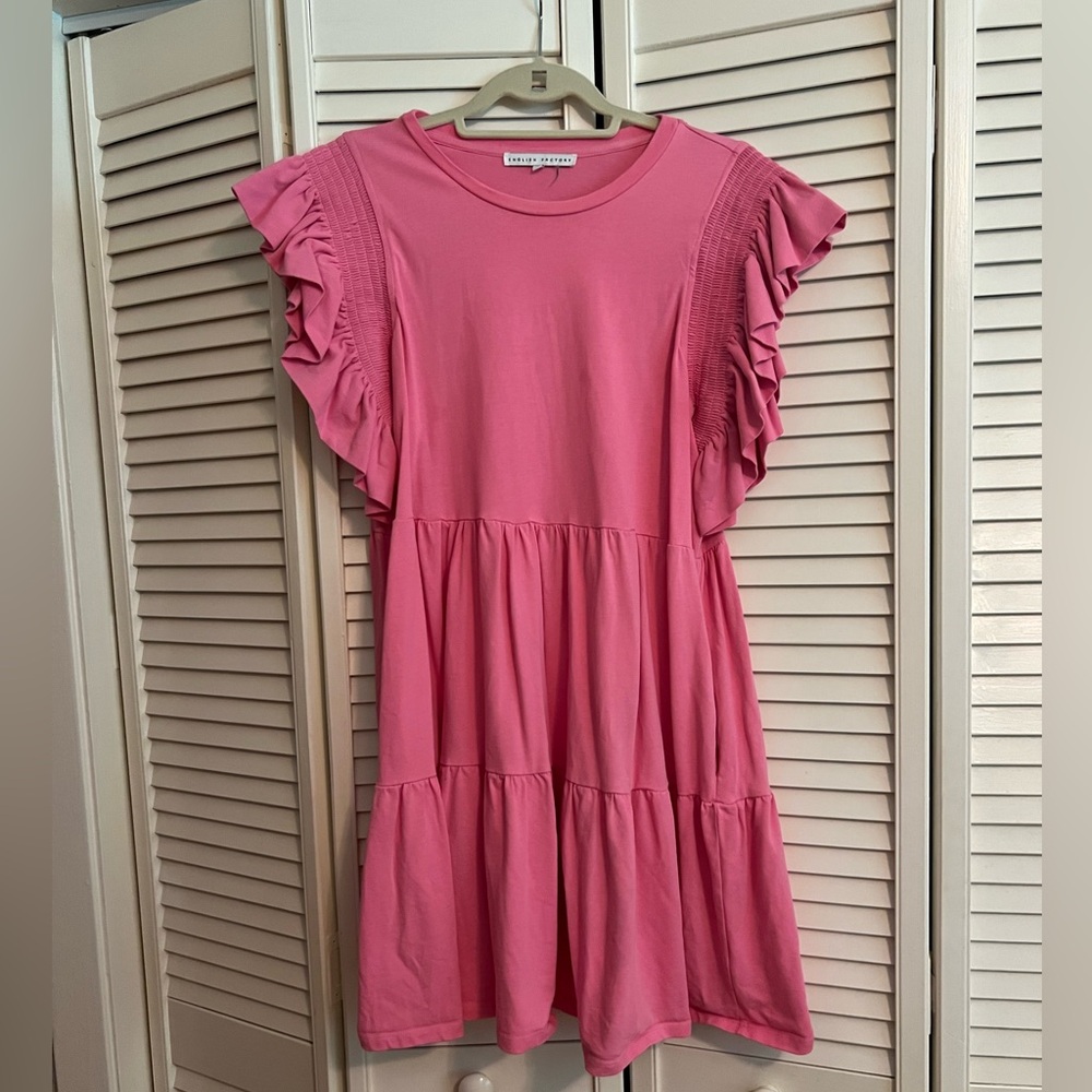 English Factory Ruffle Mini Dress